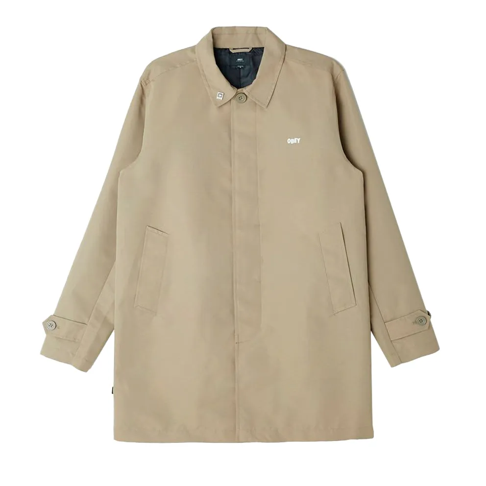 OBEY SNEAKY TRENCH COAT // TAN