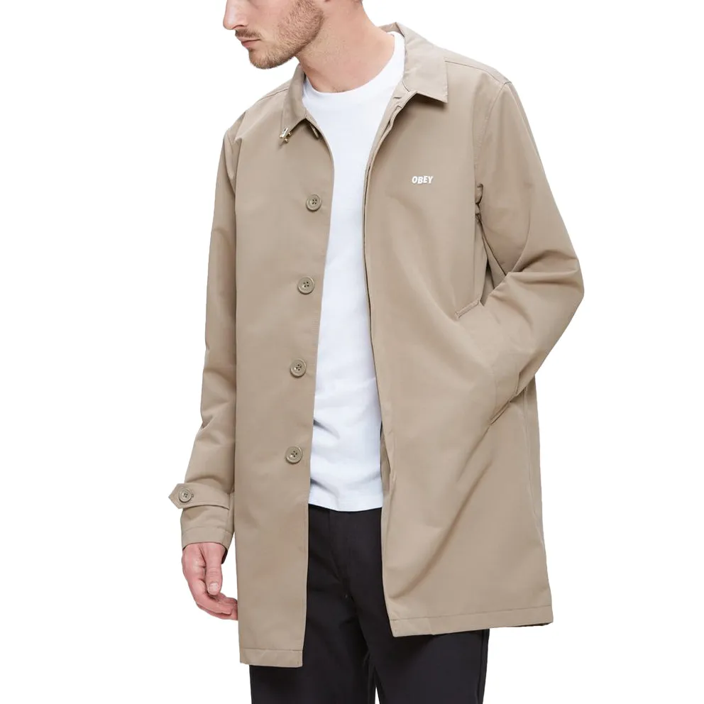 OBEY SNEAKY TRENCH COAT // TAN