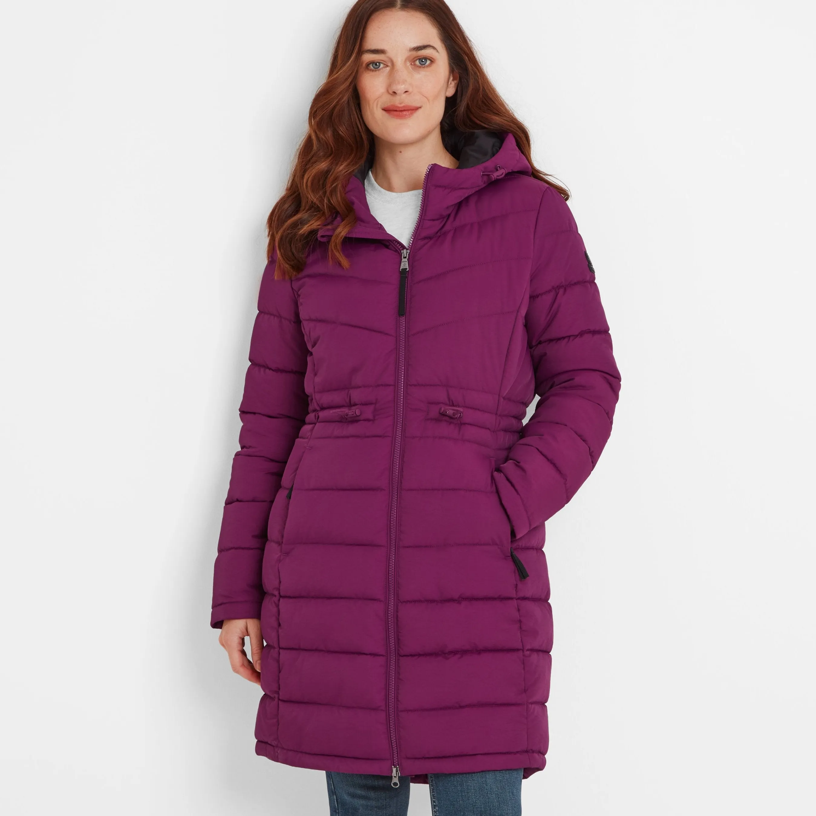 Orton Womens Padded Parka - Purple Berry