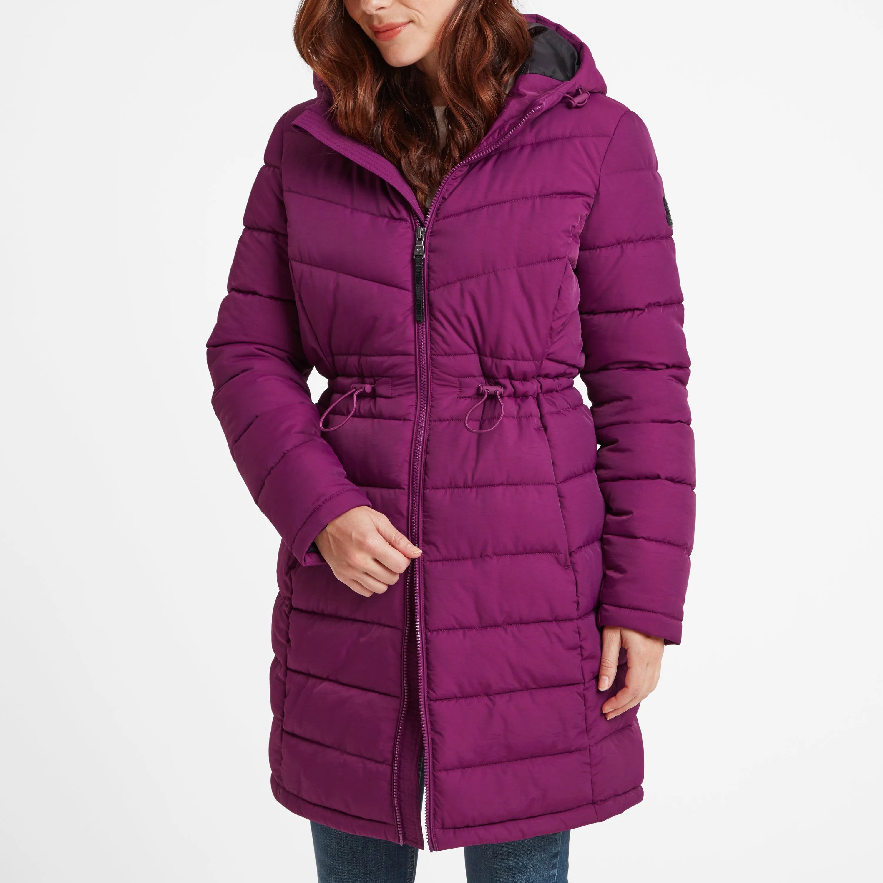 Orton Womens Padded Parka - Purple Berry