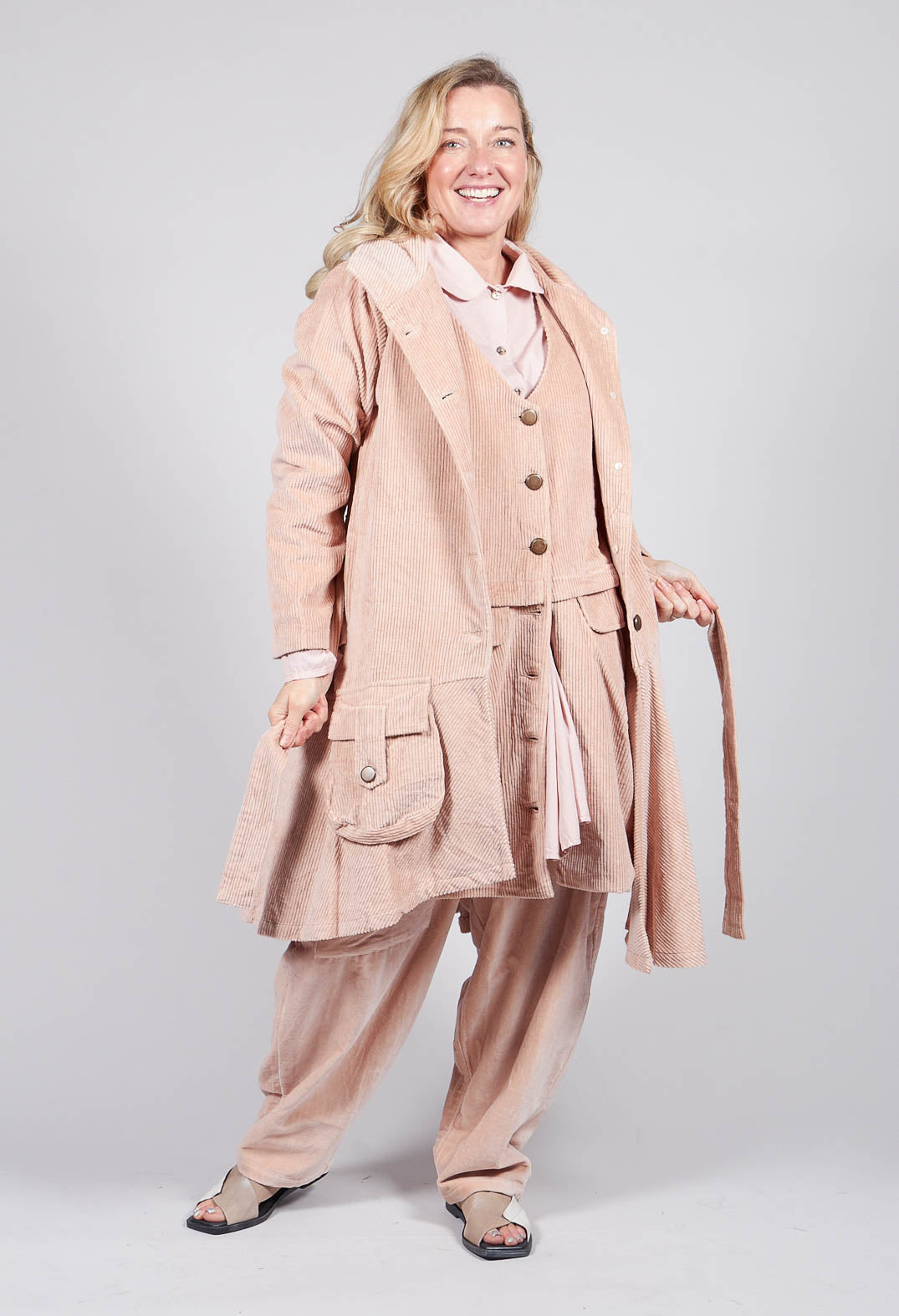 Pavot Coat in Rose