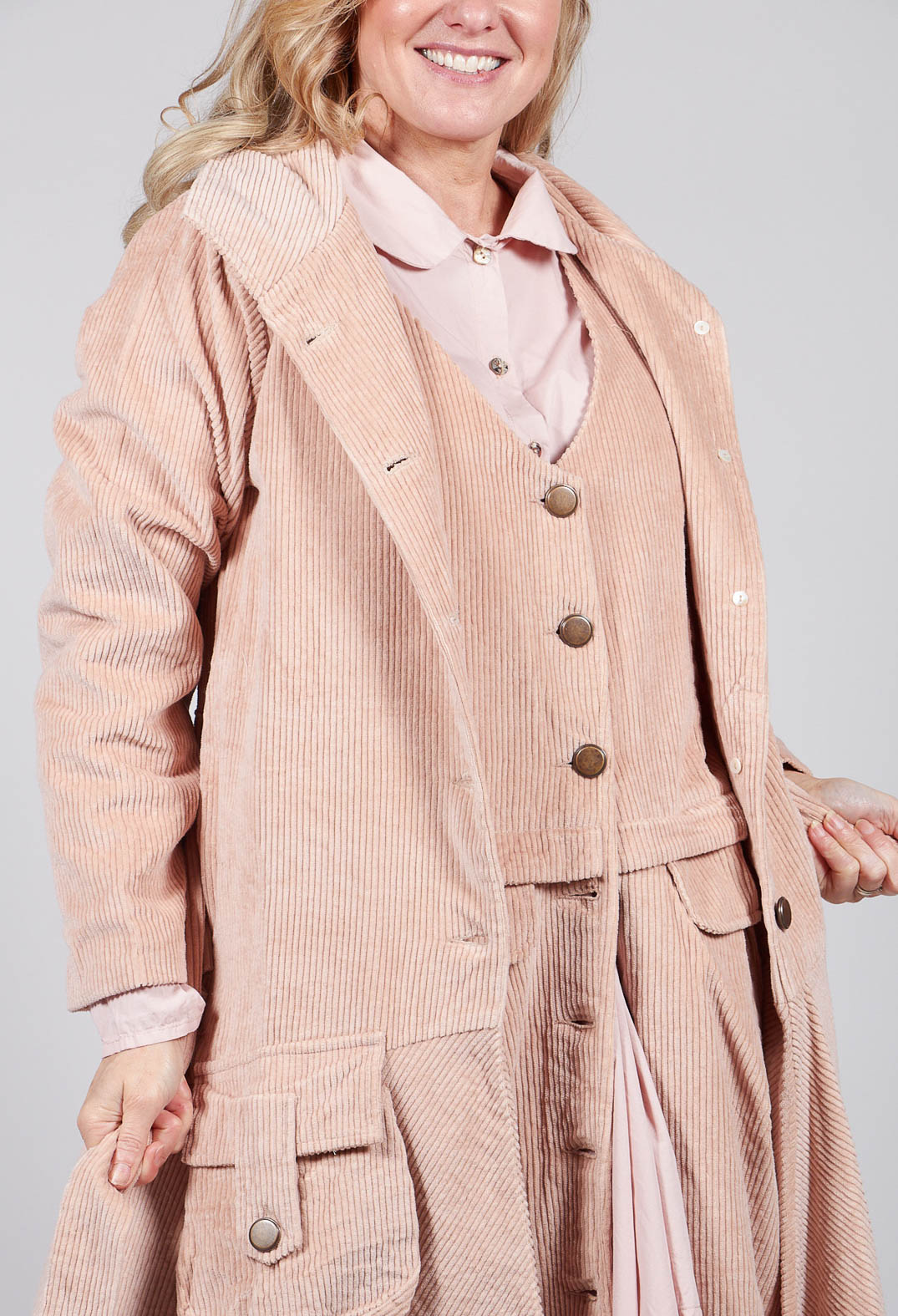 Pavot Coat in Rose