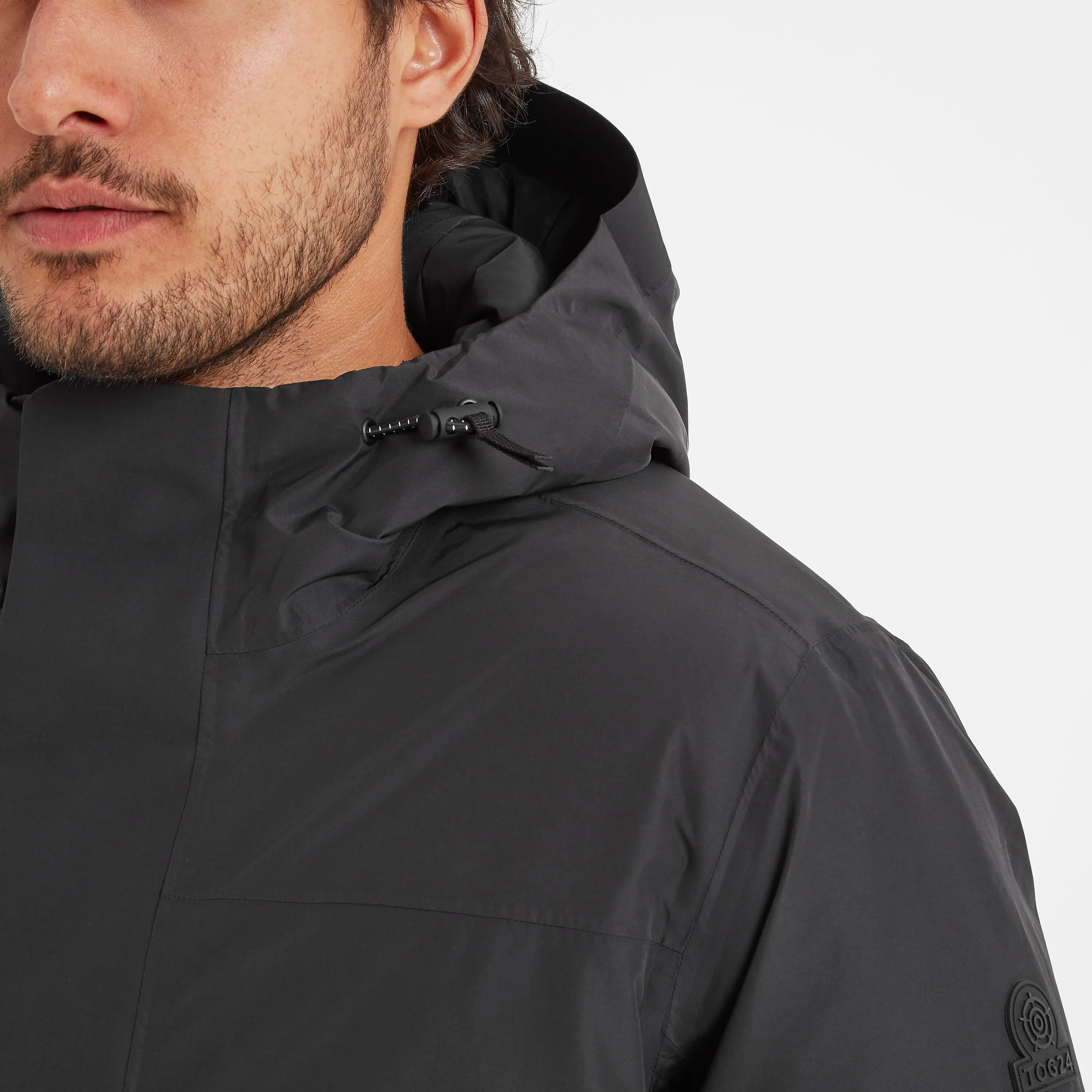 Pawter Mens Waterproof Down Parka - Black