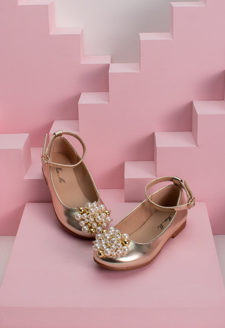 Pearl Embellished Flat Shoes