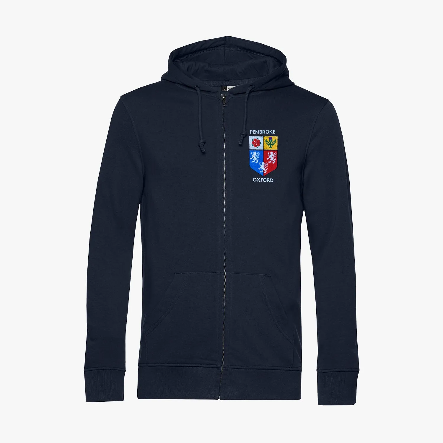 Pembroke College Men's Organic Embroidered Zip Hoodie