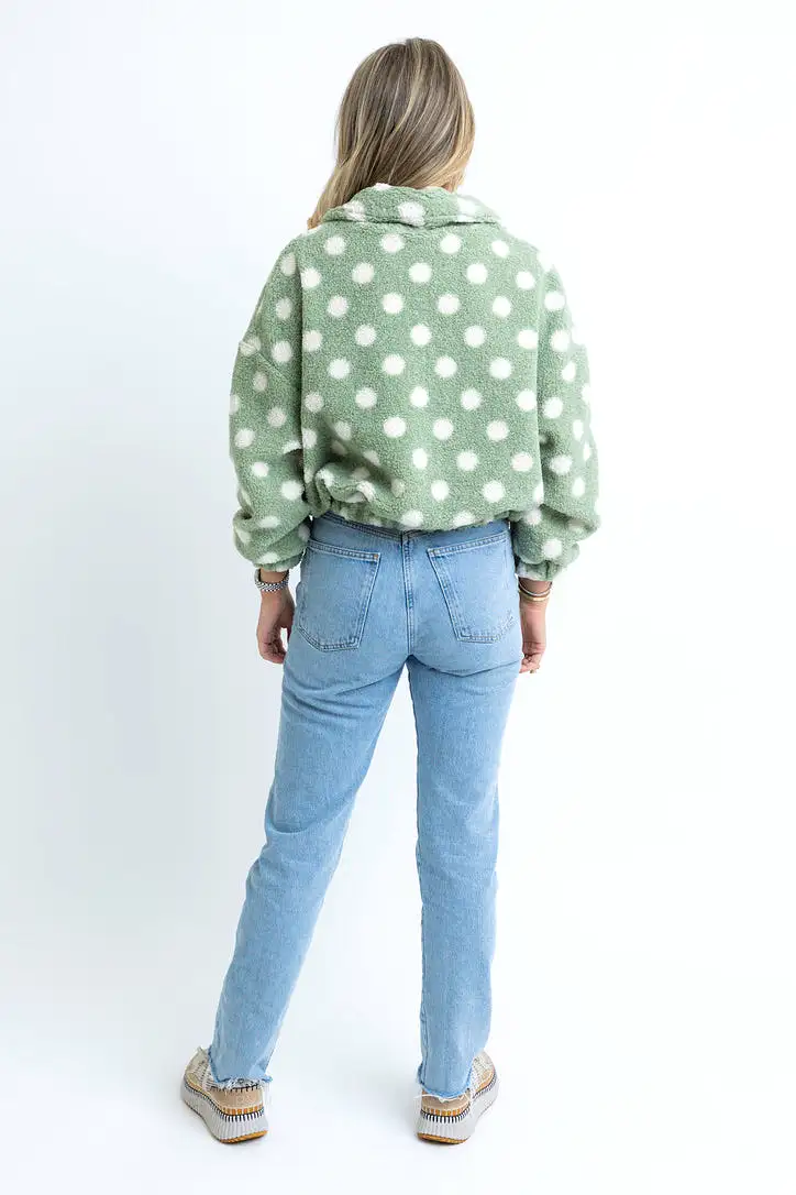 Polka Dot Fleece Jacket