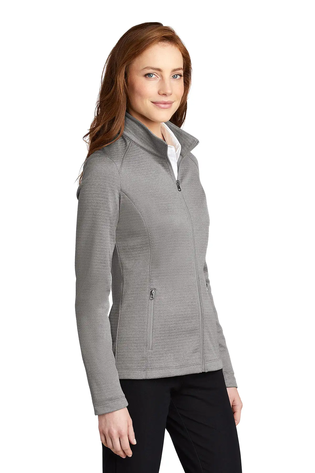 Port Authority L249 Women's Diamond Heather Fleece Jacket