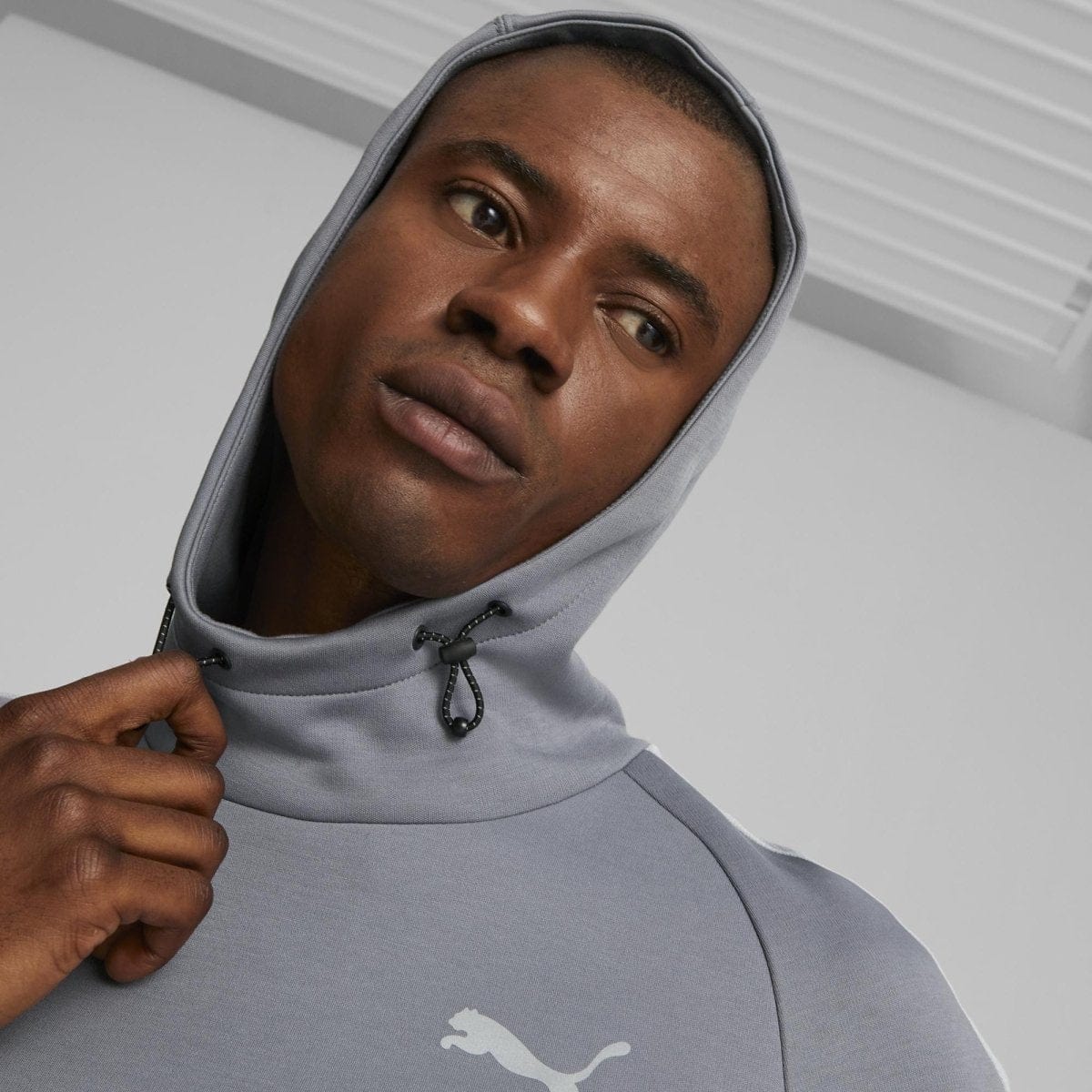 PUMA MEN'S EVOSTRIPE GREY HOODIE