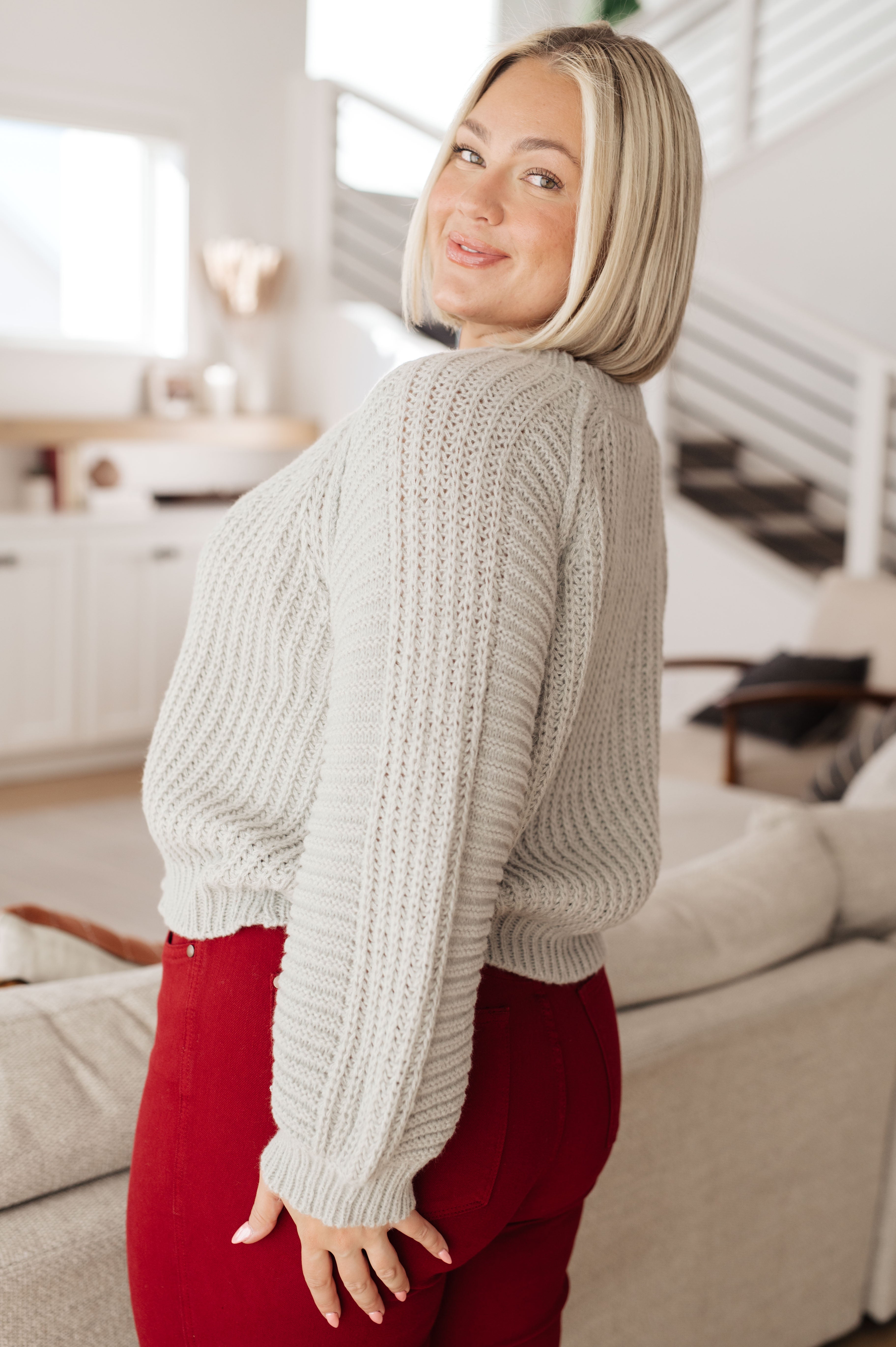 Randa Balloon Sleeve Sweater