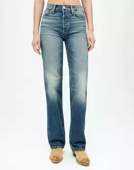 RE/DONE Comfort Stretch High Rise Loose - Distressed Wash