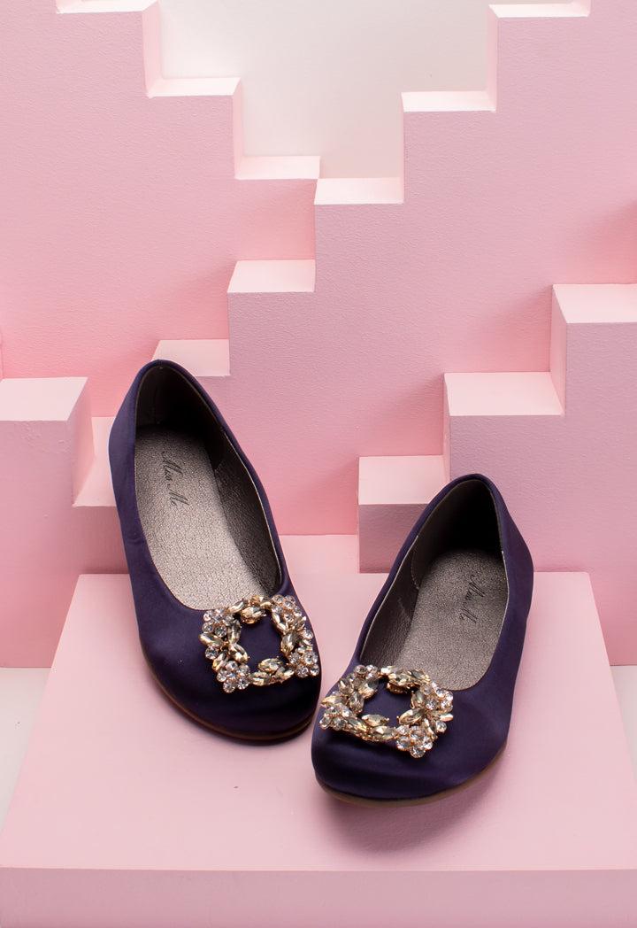 Rhinestone Stud Flat Shoes