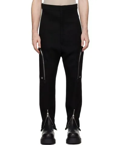 Rick Owens Black Porterville Dirt Bauhaus Cargo Pants