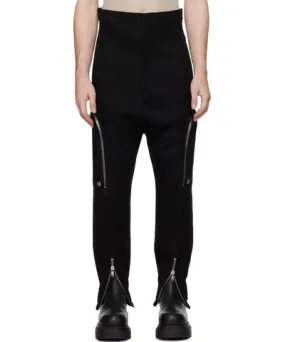 Rick Owens Black Porterville Dirt Bauhaus Cargo Pants