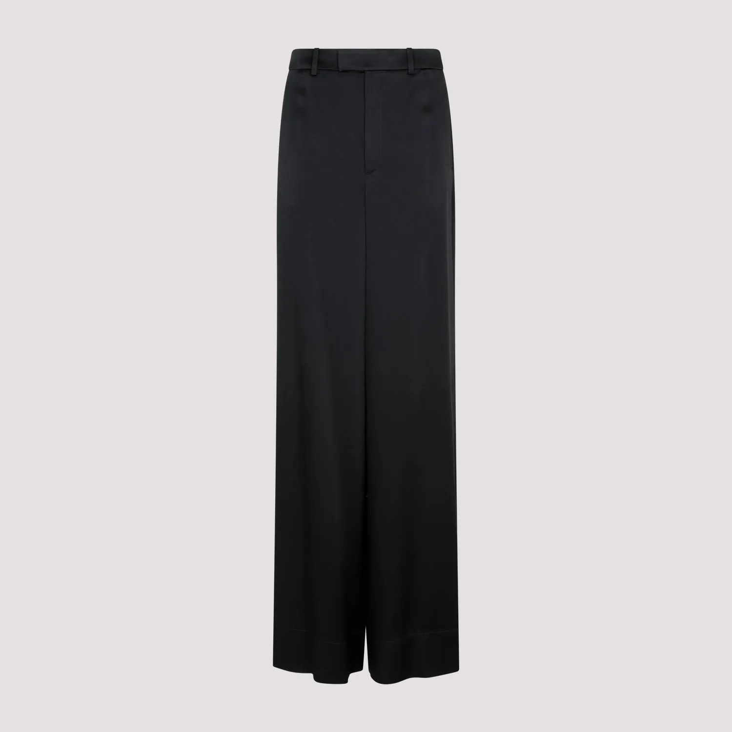 SAINT LAURENT Loose Fit Black Pants for Women - SS23 Collection