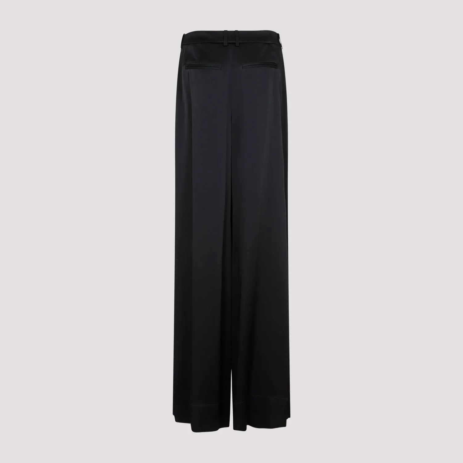 SAINT LAURENT Loose Fit Black Pants for Women - SS23 Collection