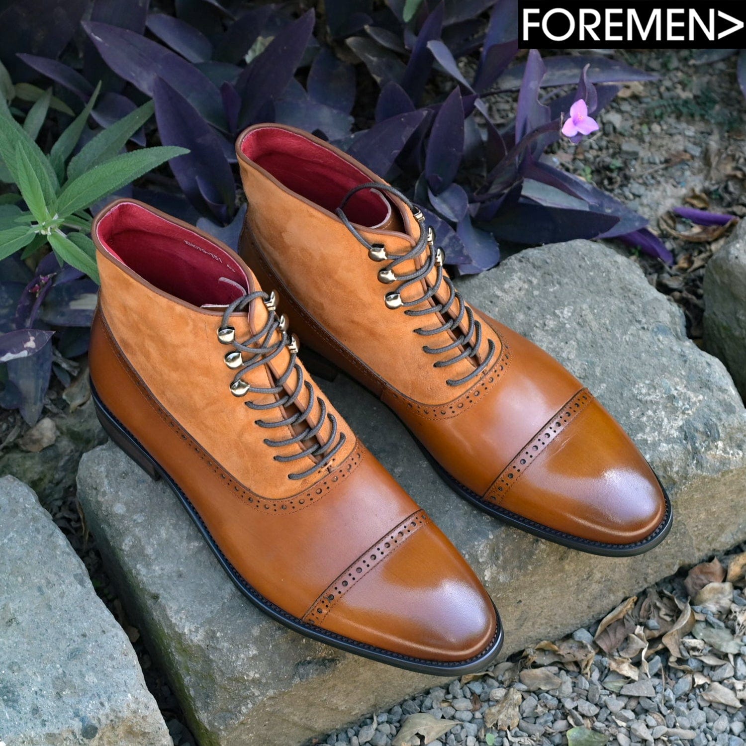 SIR STEPHEN | Brown Lace Up Boots