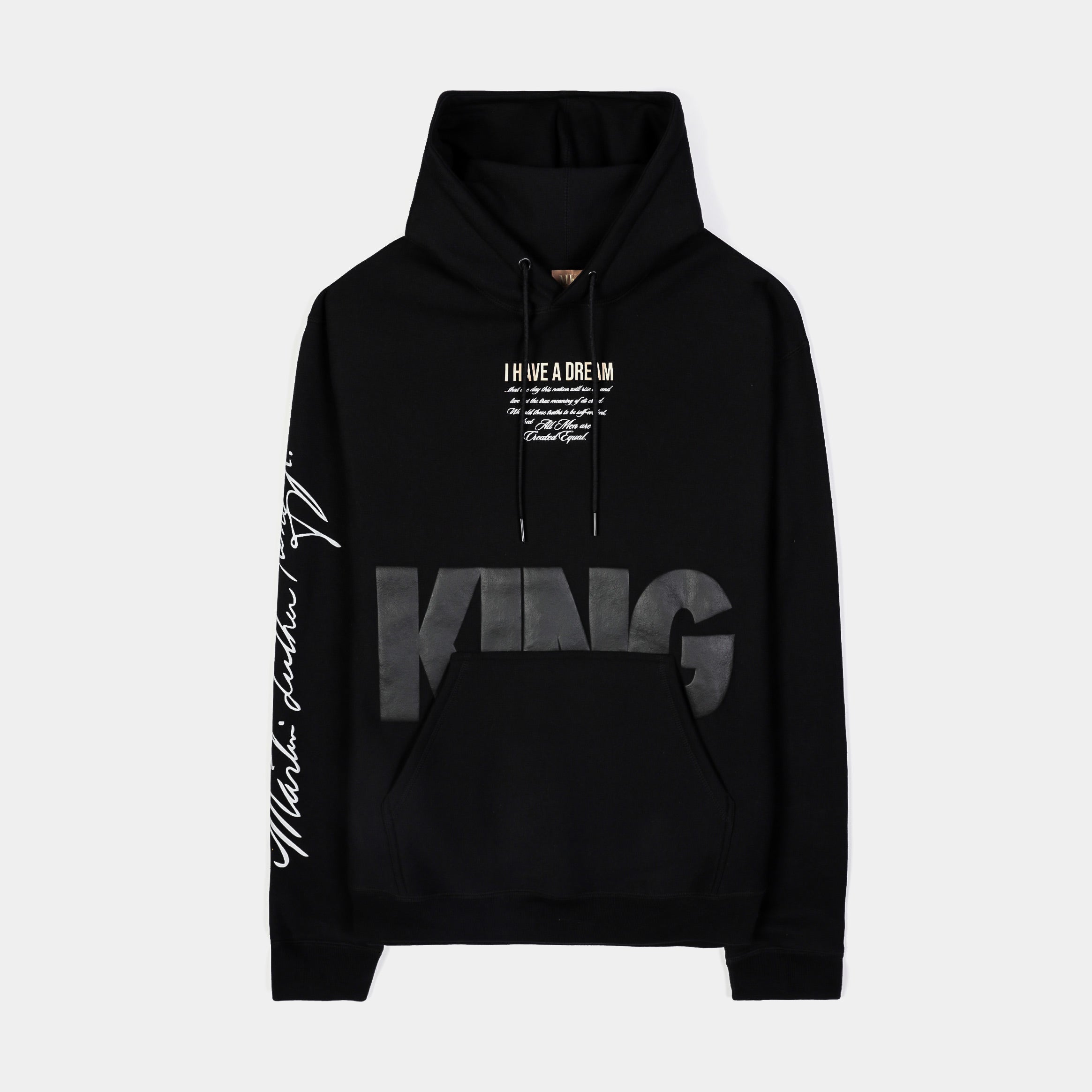 SP x MLK Speech Pullover Mens Hoodie (Black/White)