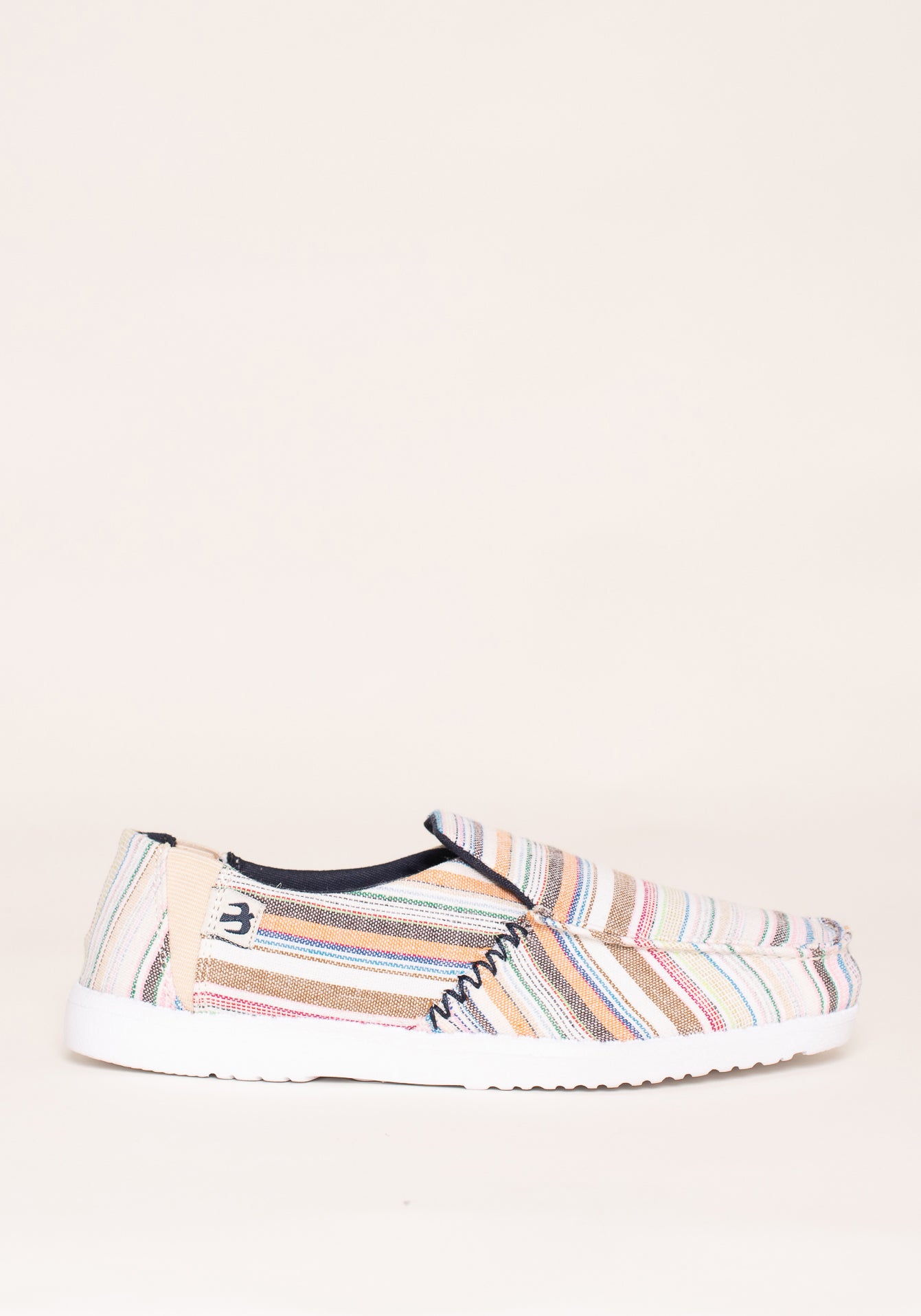 Stripe Slip On Shoes