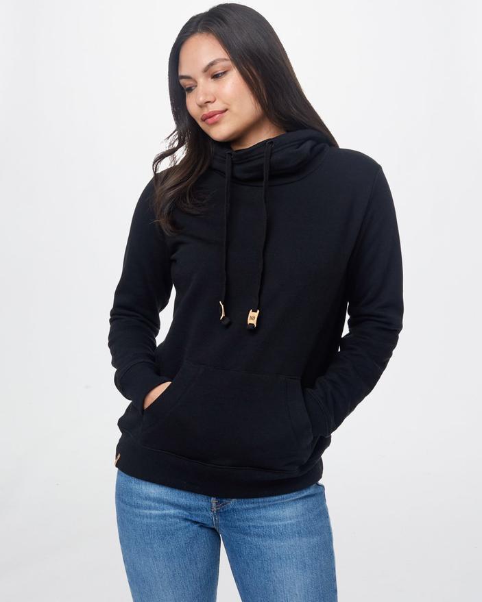 Tentree Tree Fleece Banshee Hoodie in Meteorite Black