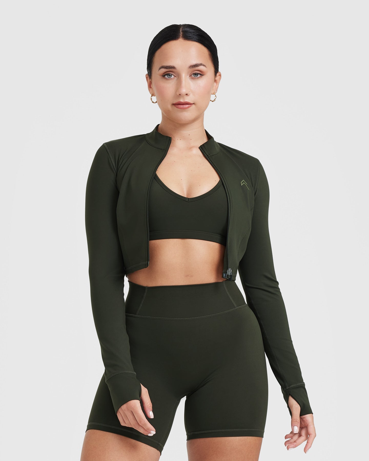 Timeless Crop Jacket | Khaki