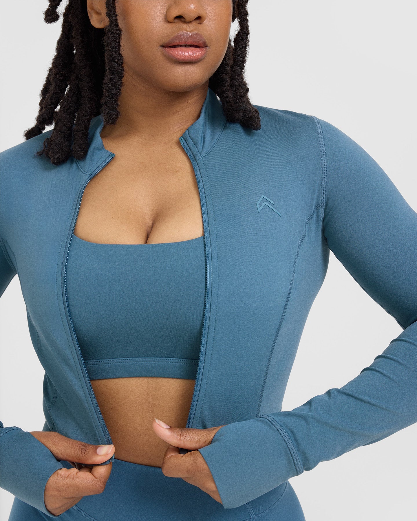 Timeless Crop Jacket | Moonstone Blue