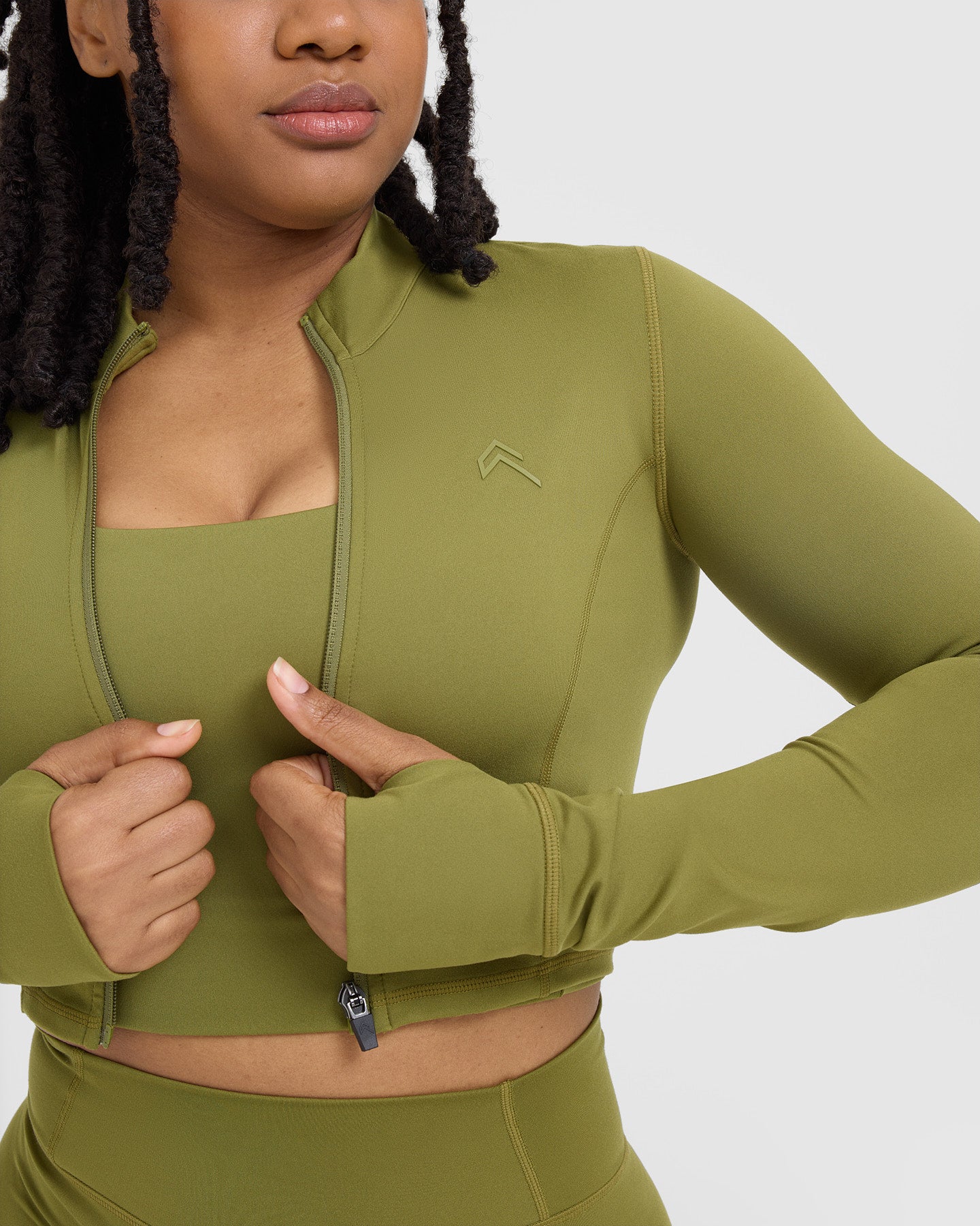 Timeless Crop Jacket | Olive Green