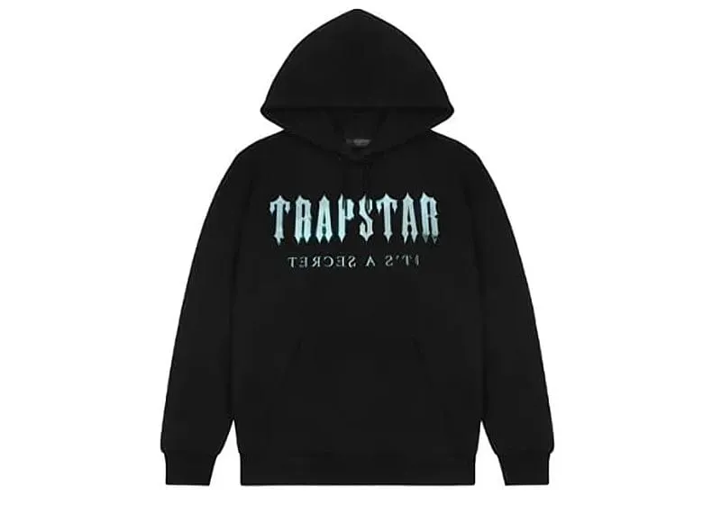 Trapstar Decoded Glass Hoodie - Black/Ice