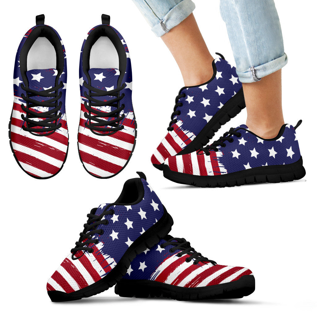 US Flag Running Shoes