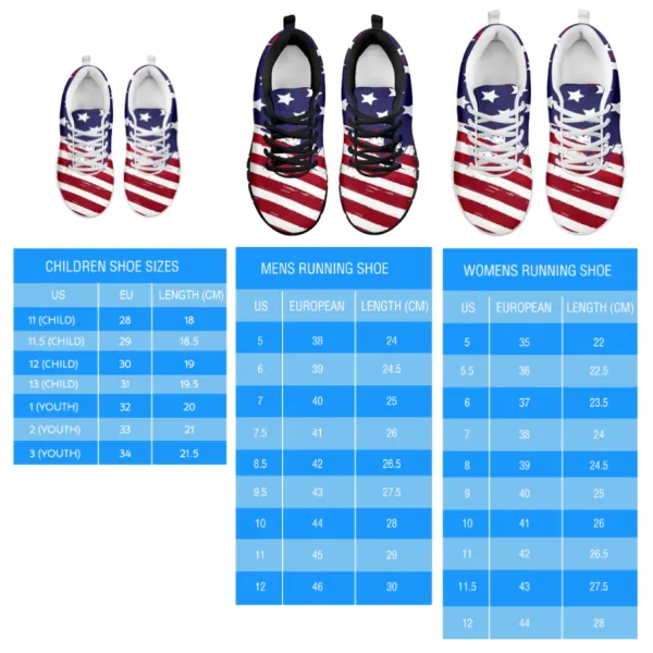 US Flag Running Shoes