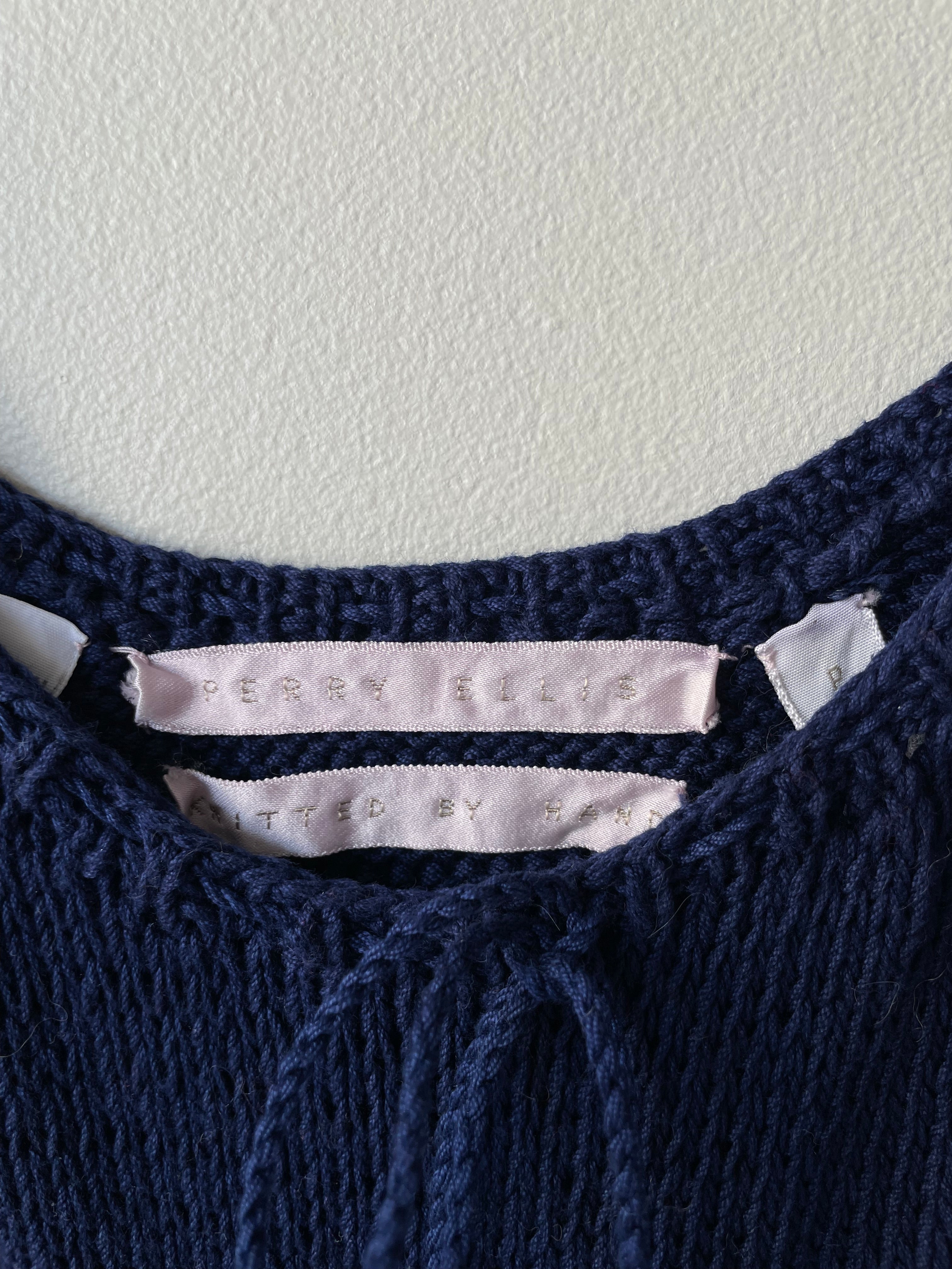 Vintage Perry Ellis Handknit Sweater