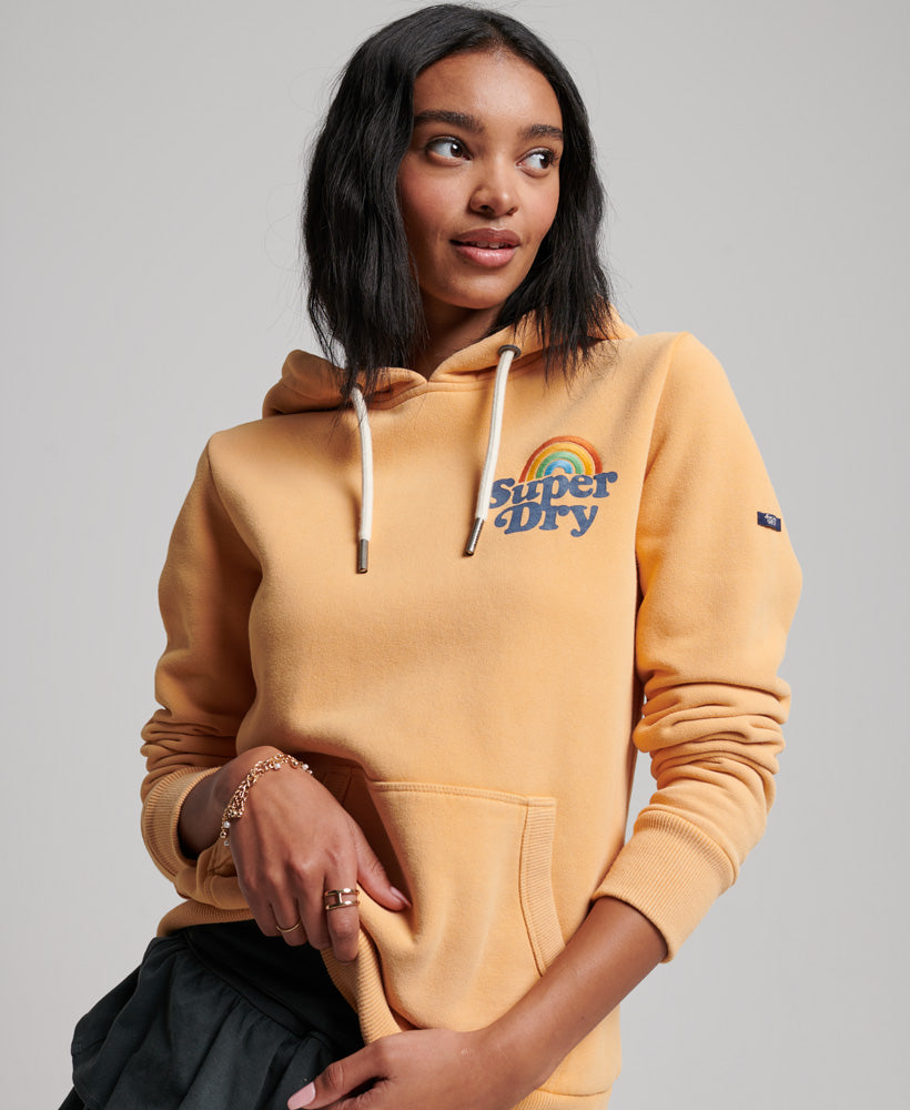 Vintage Rainbow Hoodie | Dried Clay Brown