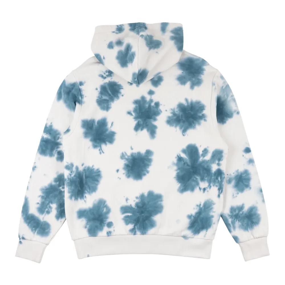 Welcome Inkblot Tie-Dyed Pullover Hoodie Bone/Mist