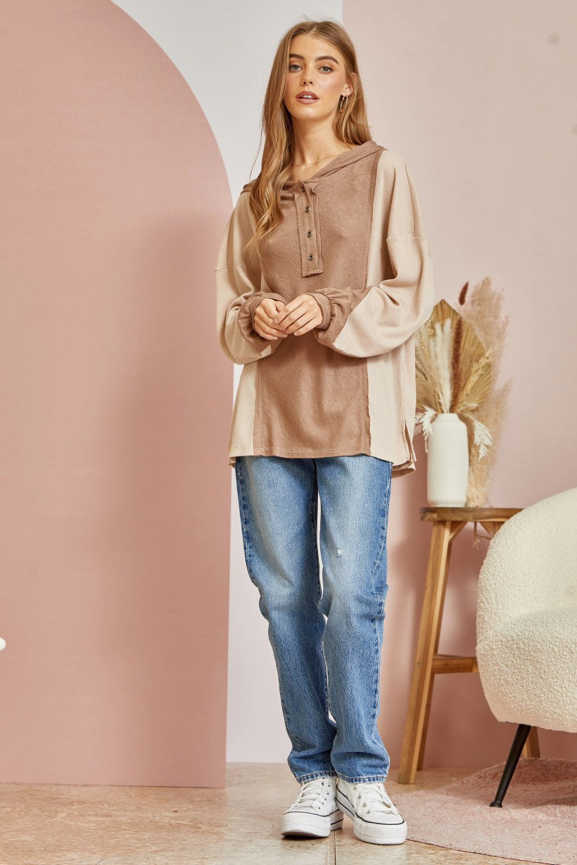 What a Find Hooded Pullover - Mocha