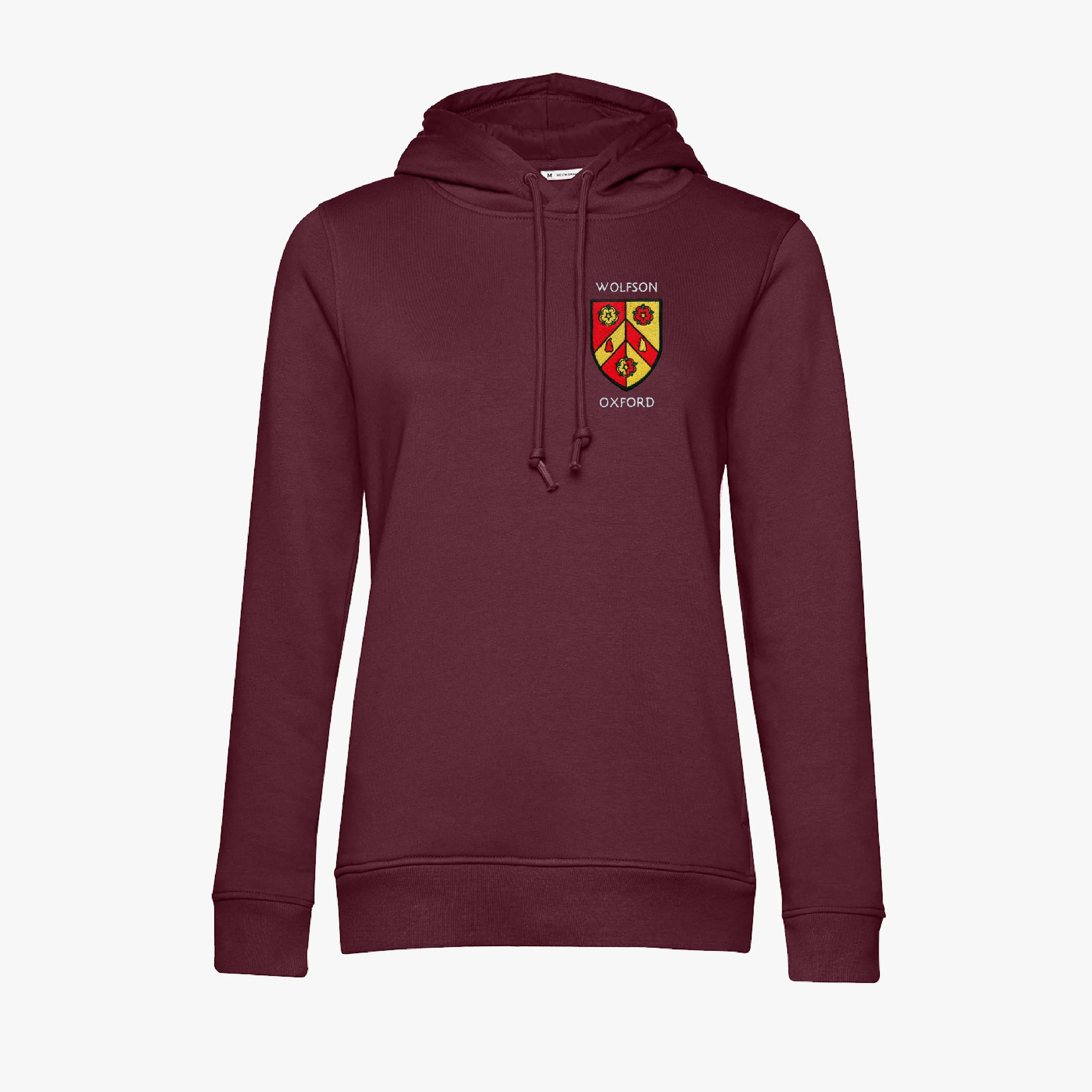 Wolfson College Ladies Organic Embroidered Hoodie