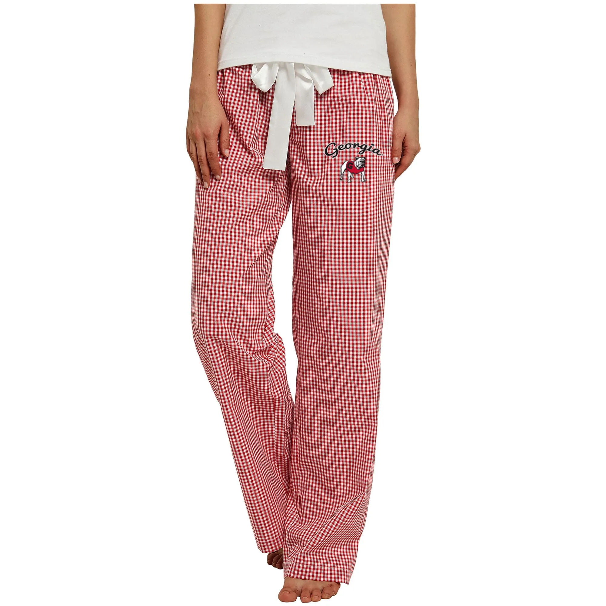 Women's Concepts Sport Red/White Georgia Bulldogs Tradition Lightweight Lounge Pants